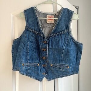 Levi’s Braided Denim Vest (NWT)